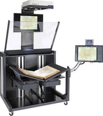 Automatic motorized glass plate. Scanning with or without glass plate.